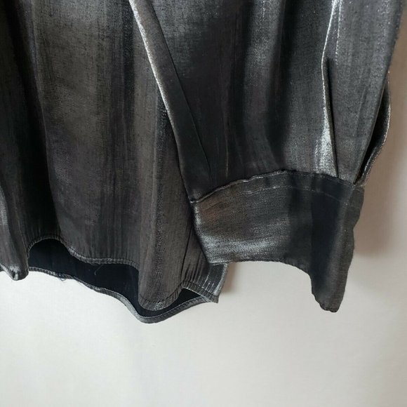 Men's Elliott Button-Down Collarless Dress Shirt-S - Picture 8 of 11